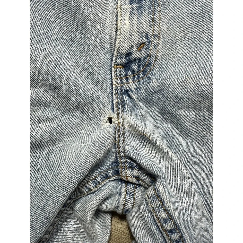 Vintage 90s Levi's 550‎ Jeans Straight Leg Relaxed Fit Light Wash 35 X 28.5
